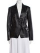 L'Agence Lamb Leather Blazer