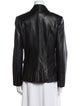 L'Agence Lamb Leather Blazer