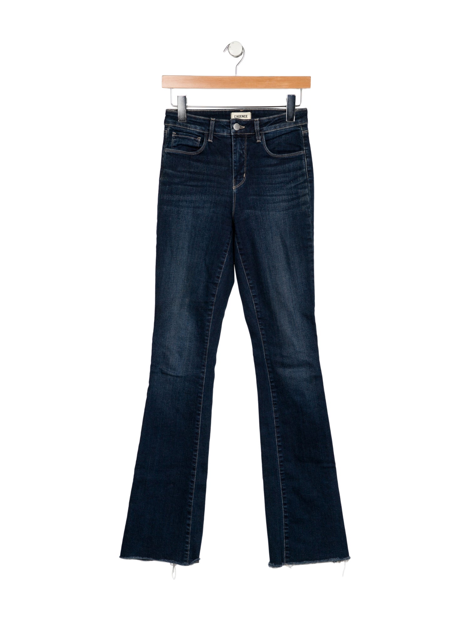 L'Agence Mid-Rise Straight Leg Jeans