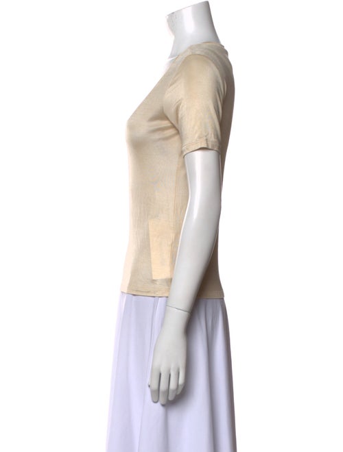 L'Agence Scoop Neck Short Sleeve T-Shirt