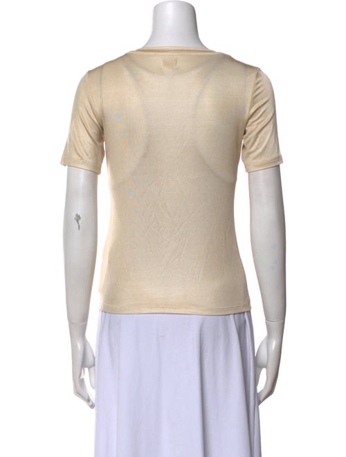 L'Agence Scoop Neck Short Sleeve T-Shirt