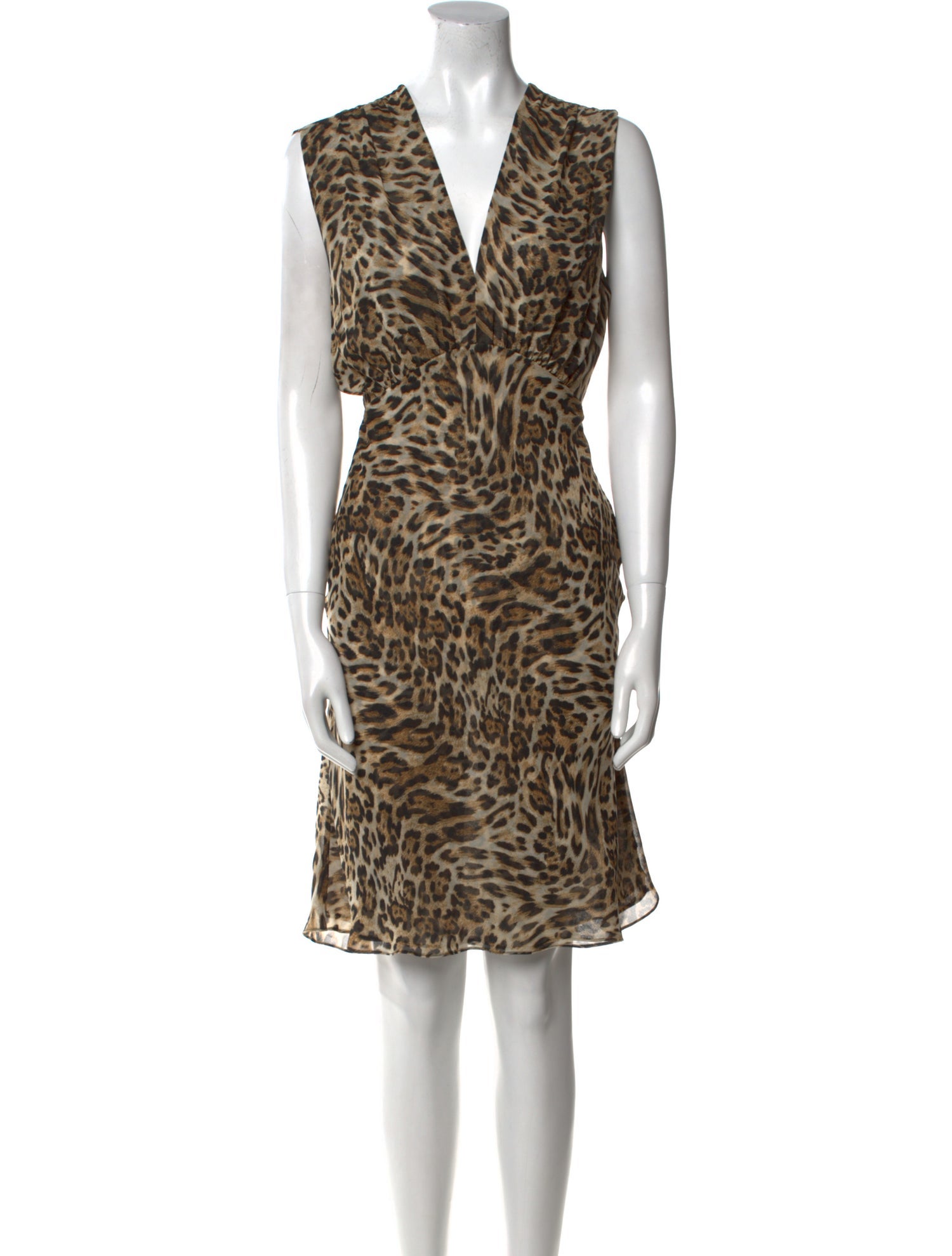 L'Agence Animal Print Mini Dress