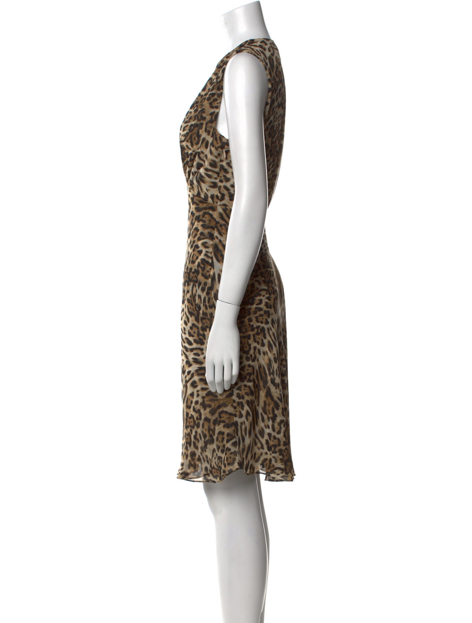 L'Agence Animal Print Mini Dress