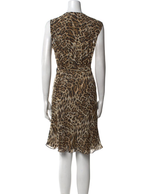 L'Agence Animal Print Mini Dress