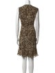 L'Agence Animal Print Mini Dress