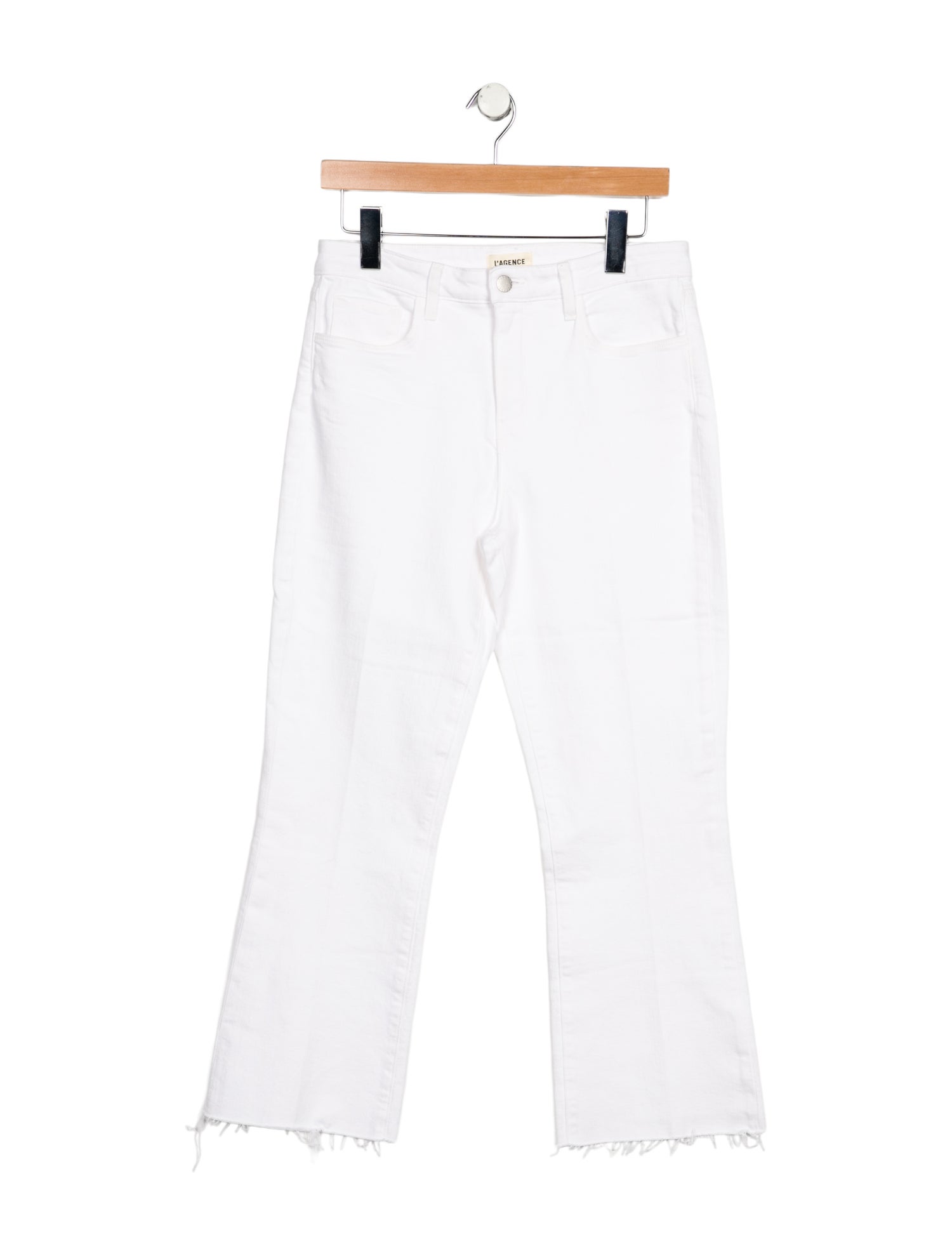 L'Agence Mid-Rise Wide Leg Jeans