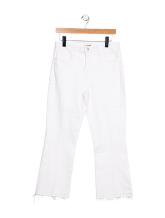 L'Agence Mid-Rise Wide Leg Jeans
