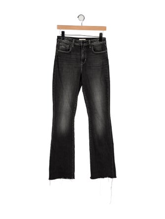 L'Agence Mid-Rise Straight Leg Jeans