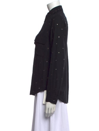 L'Agence Long Sleeve Button-Up Top