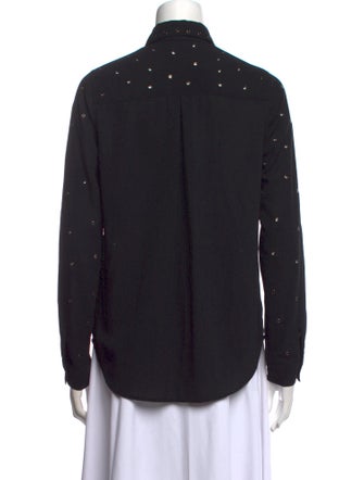 L'Agence Long Sleeve Button-Up Top