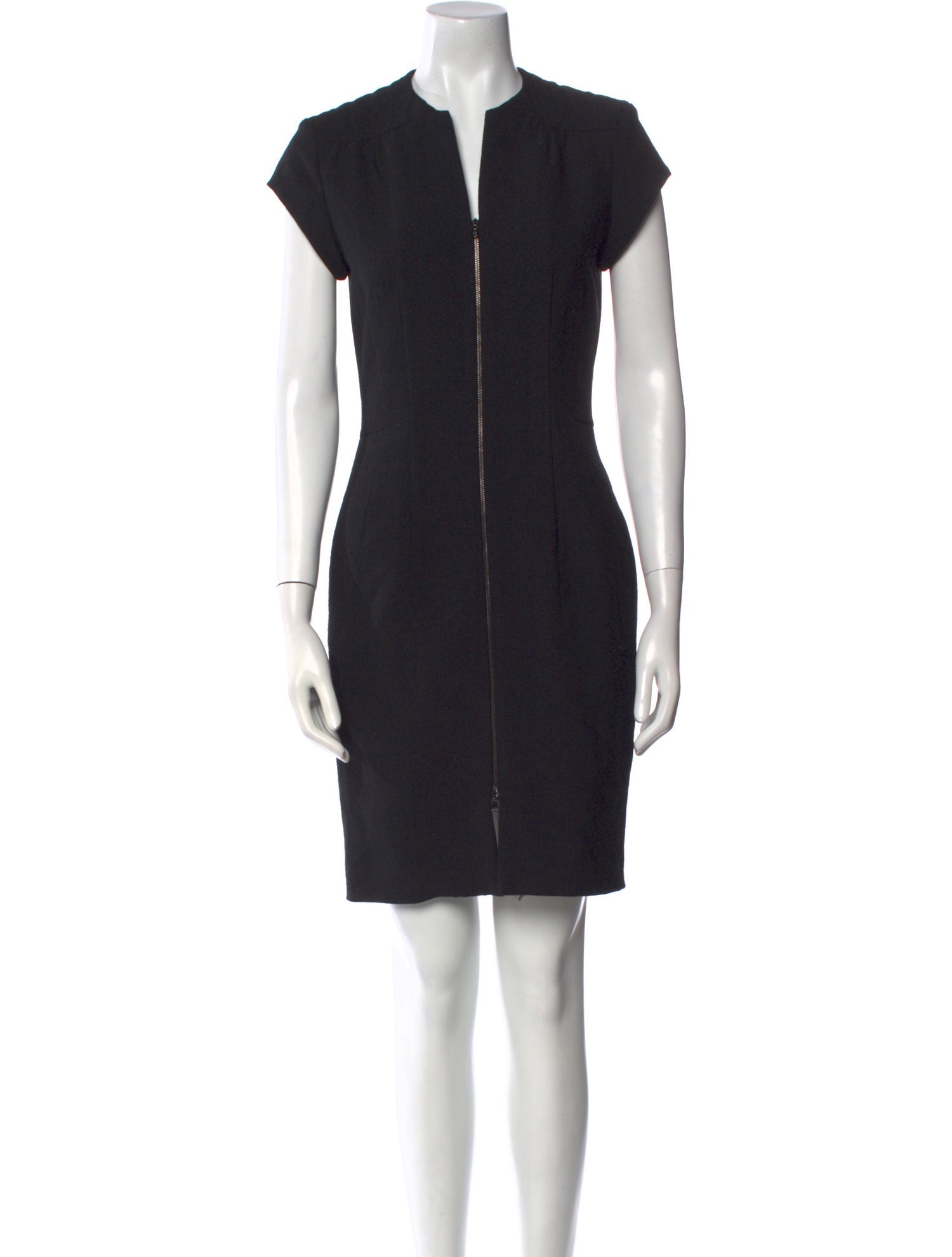 L'Agence V-Neck Mini Dress