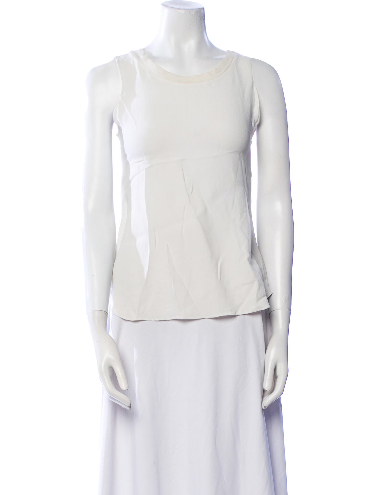 L'Agence Silk Scoop Neck Top