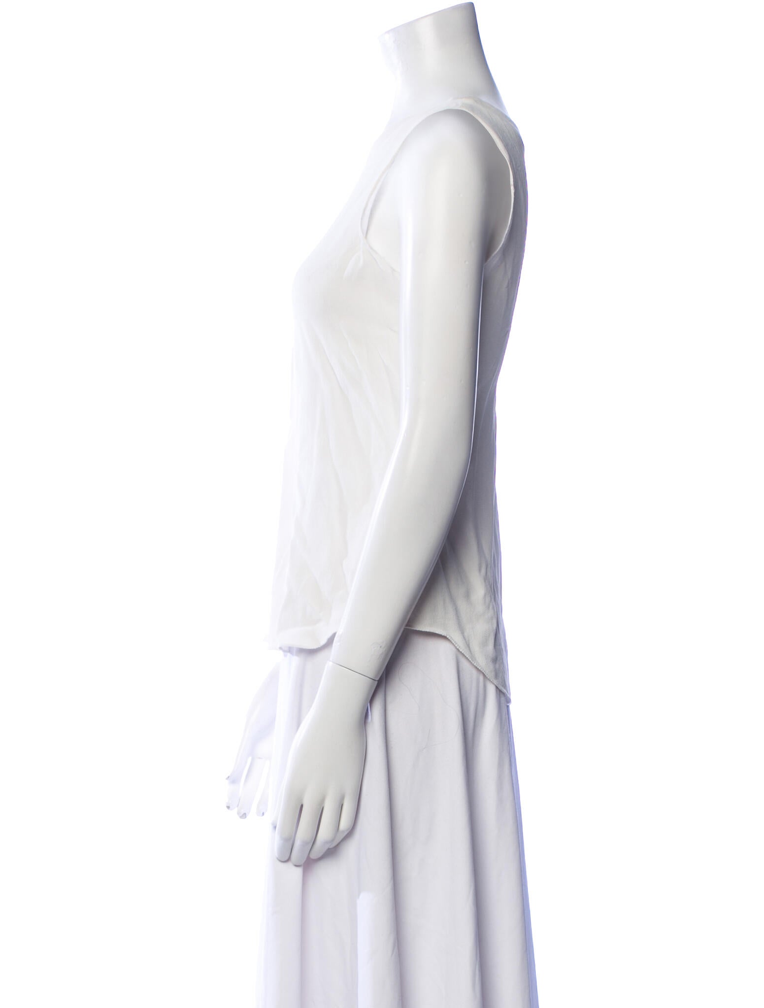 L'Agence Silk Scoop Neck Top