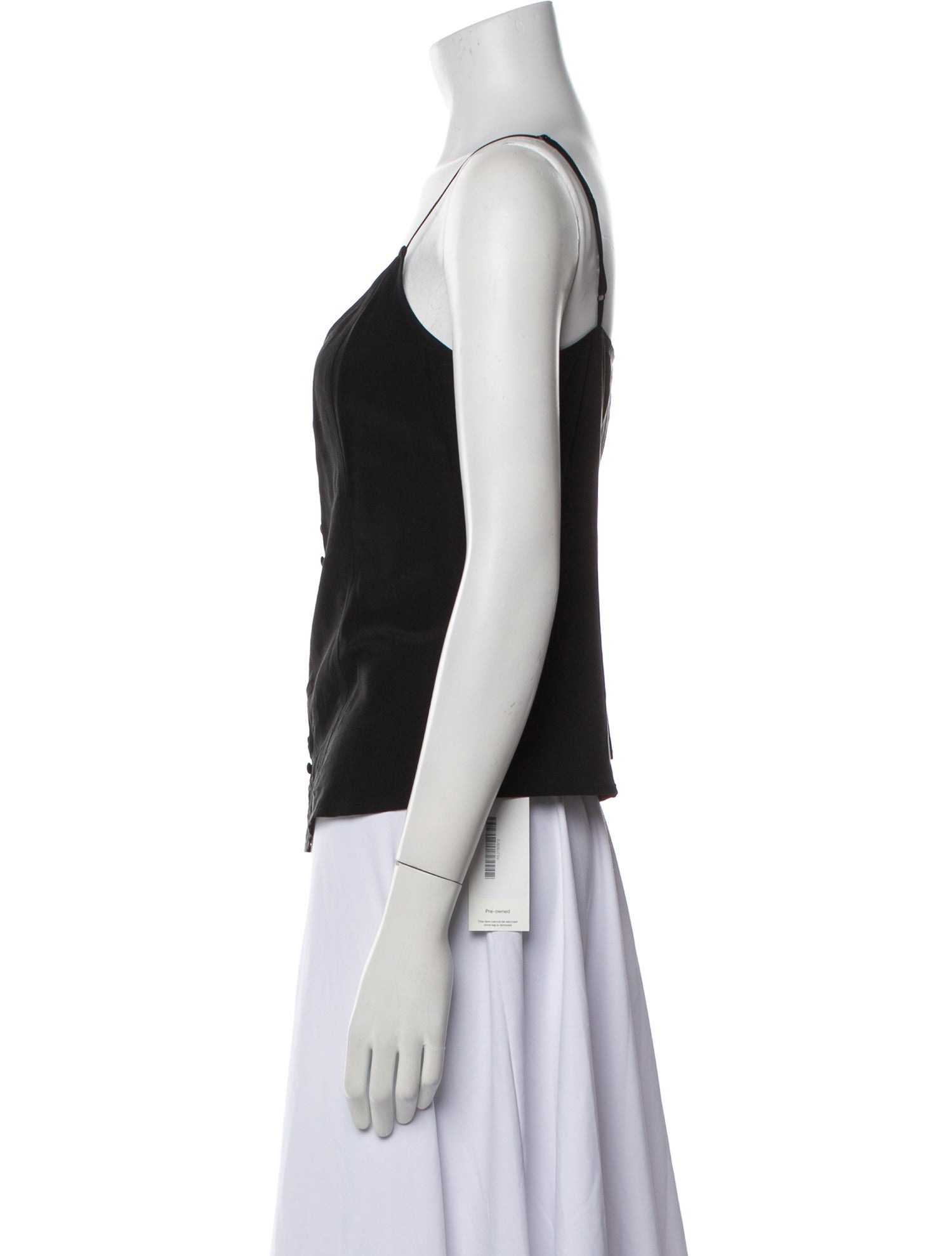 L'Agence Silk V-Neck Top