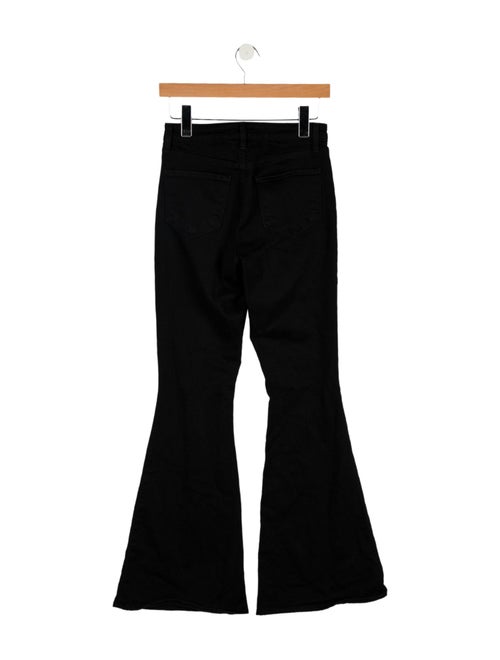 L'Agence Mid-Rise Wide Leg Jeans