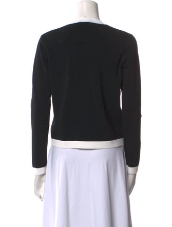 L'Agence Graphic Print V-Neck Crop Top