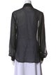 L'Agence Silk Long Sleeve Button-Up Top