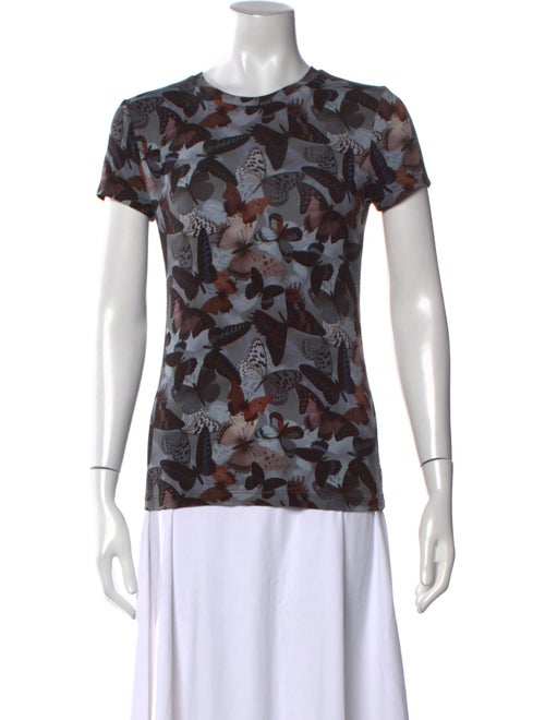 L'Agence Printed Crew Neck T-Shirt