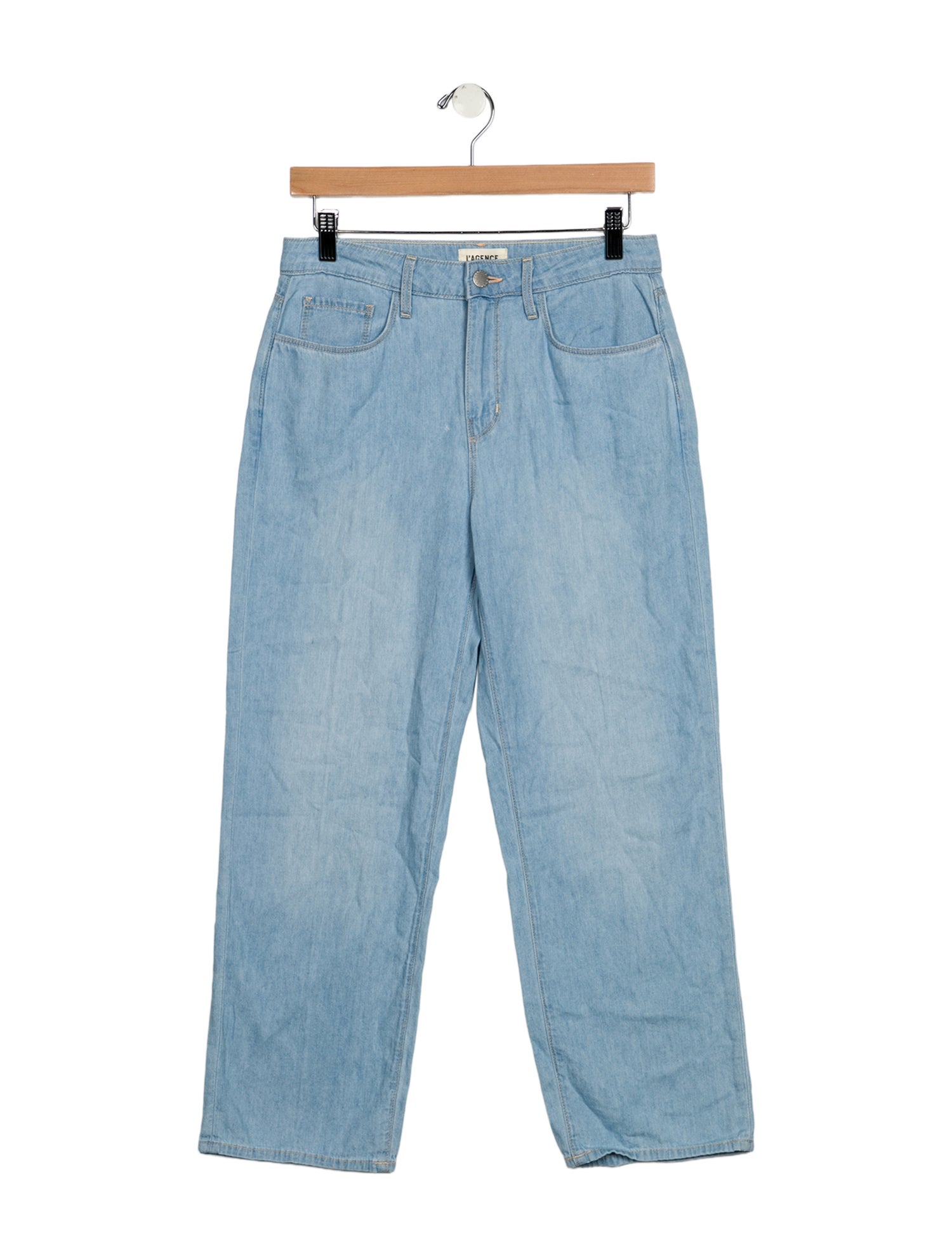L'Agence Mid-Rise Straight Leg Jeans