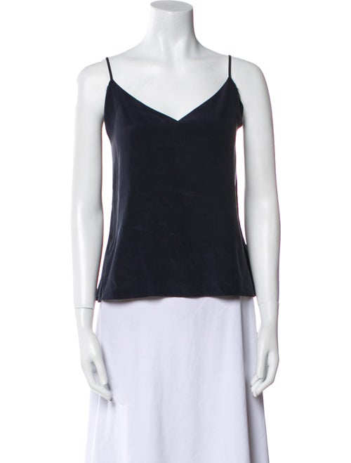 L'Agence Silk V-Neck Top