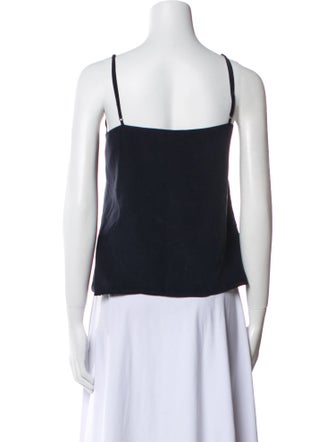 L'Agence Silk V-Neck Top