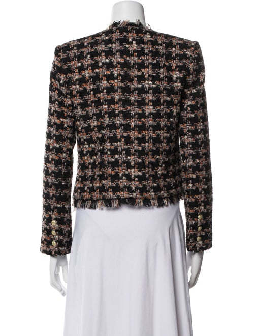 L'Agence Tweed Pattern Evening Jacket