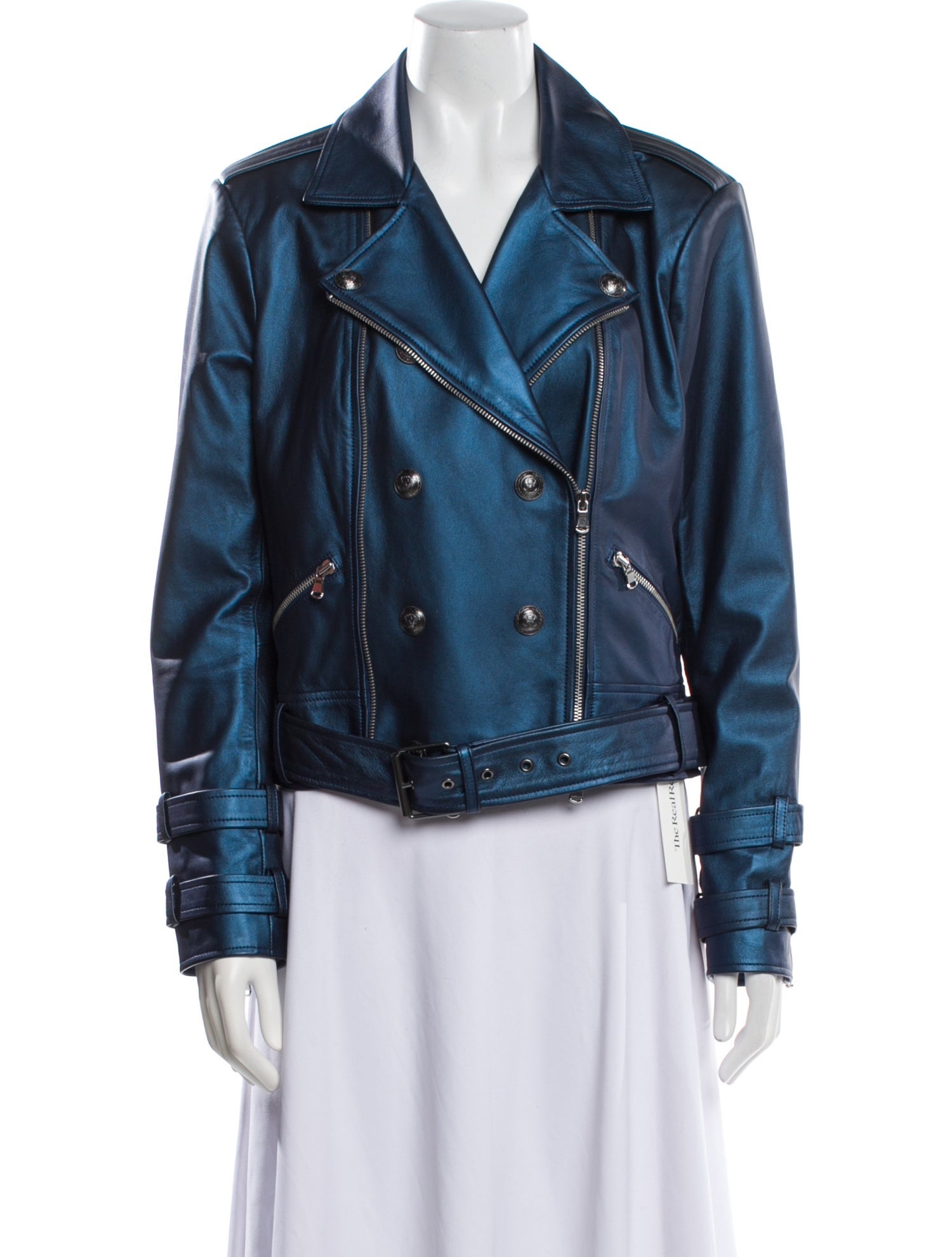 L'Agence Leather Biker Jacket