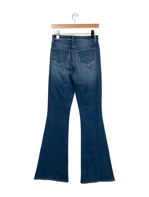L'Agence Mid-Rise Wide Leg Jeans