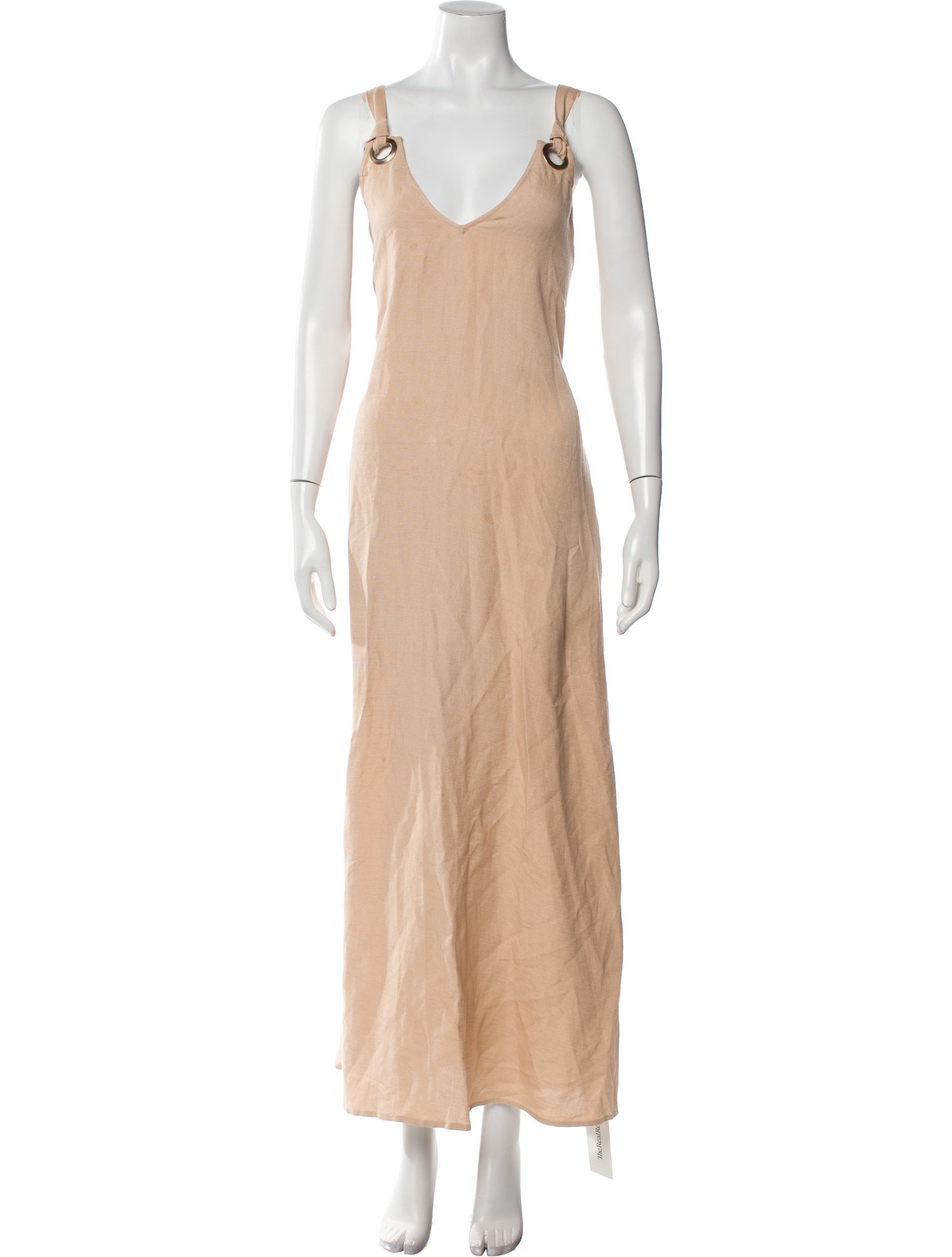 L'Agence Linen Long Dress