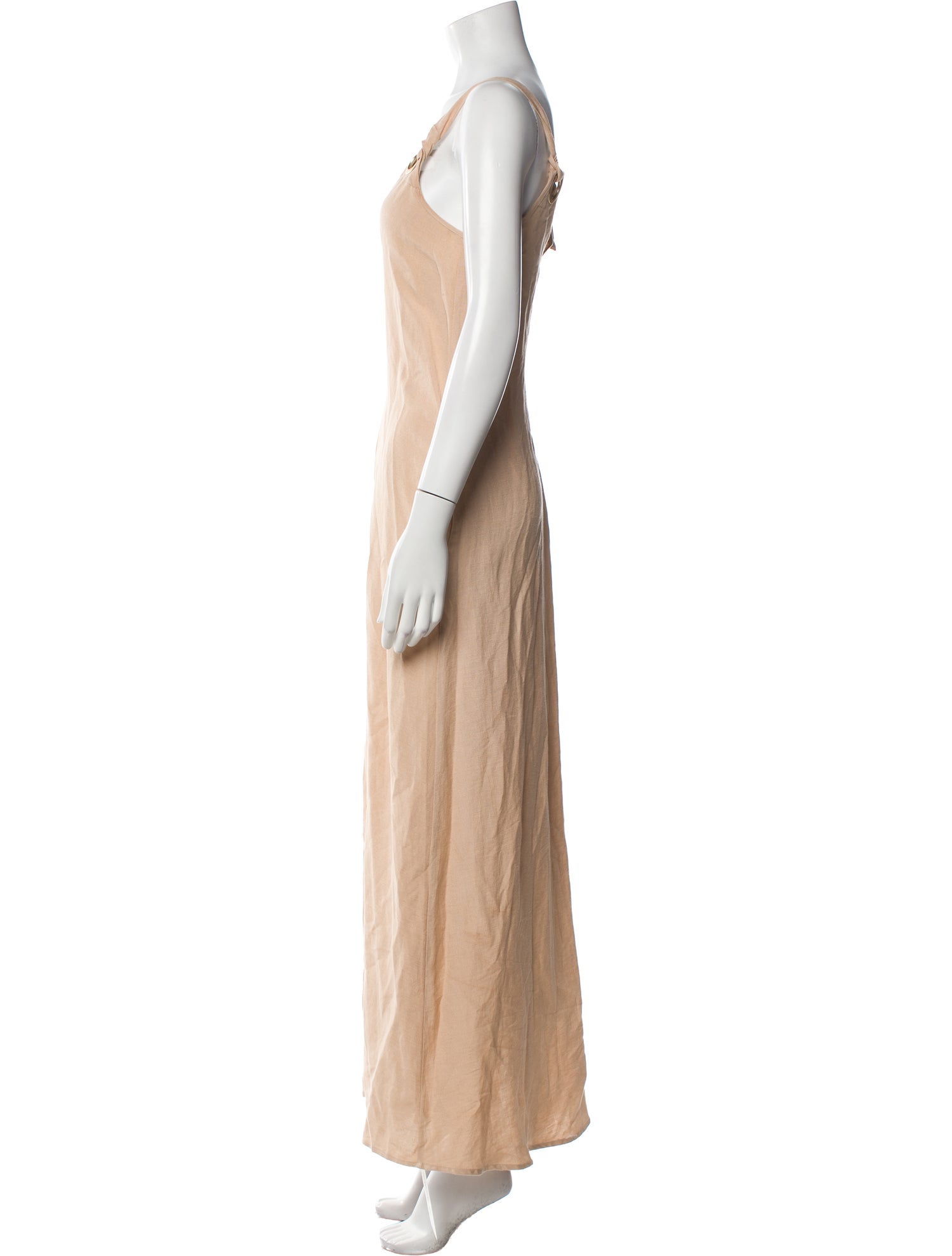 L'Agence Linen Long Dress