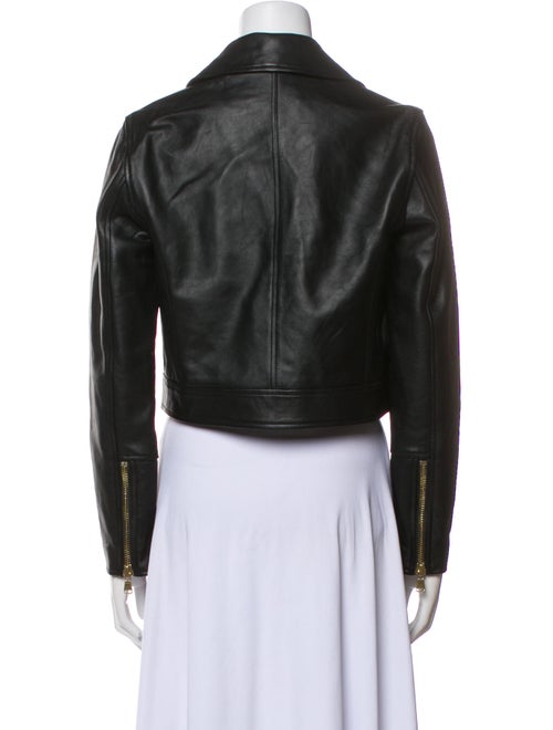 L'Agence Lamb Leather Biker Jacket