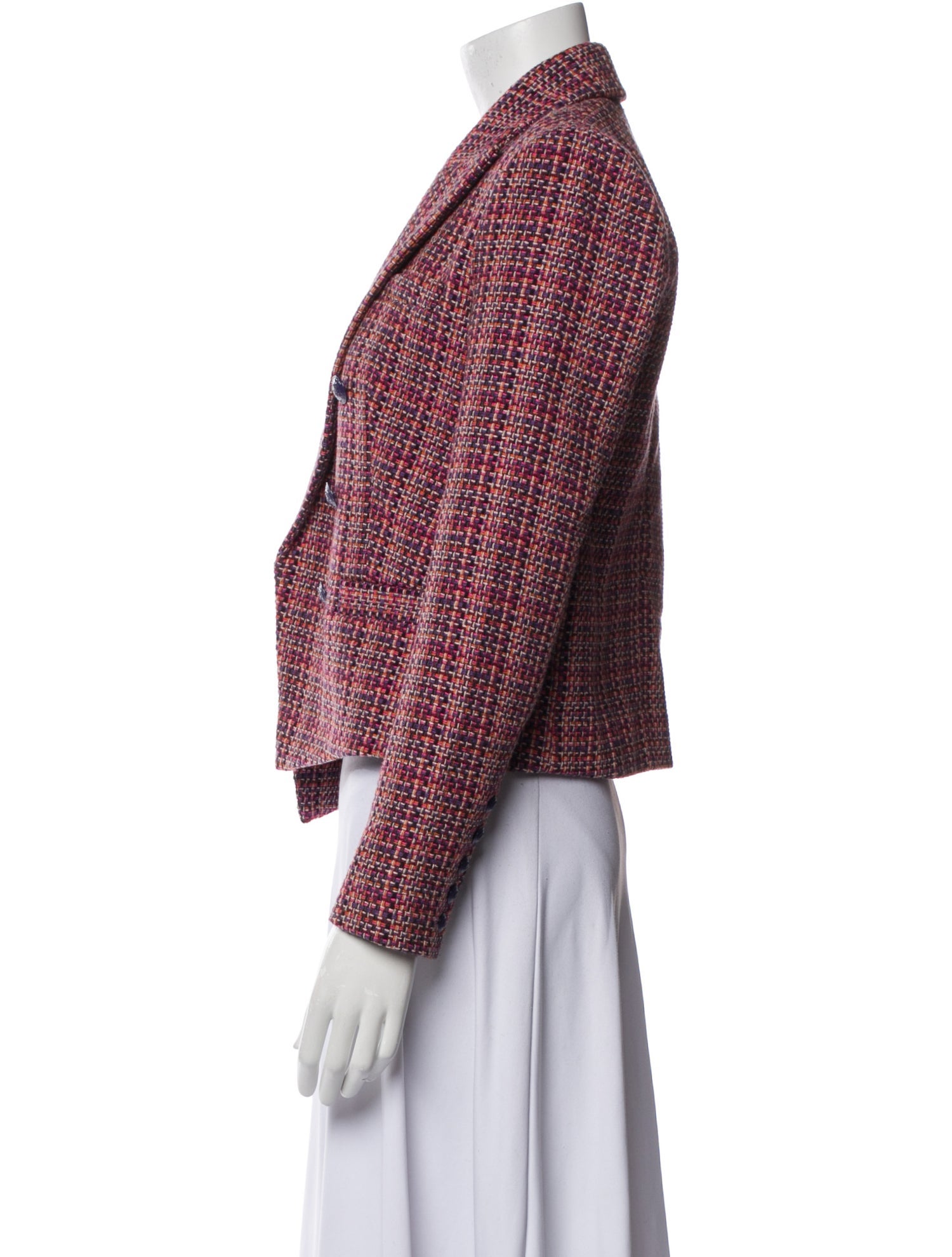 L'Agence Plaid Print Blazer