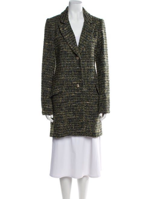 L'Agence Wool Tweed Pattern Evening Jacket