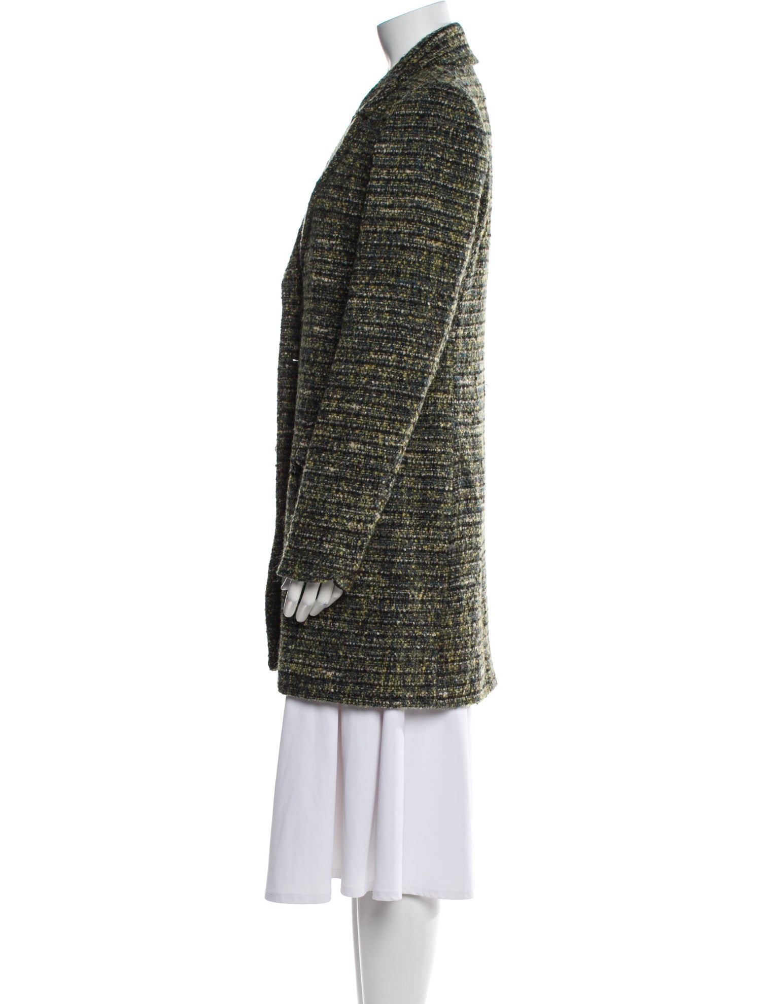 L'Agence Wool Tweed Pattern Evening Jacket