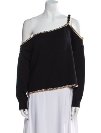 L'Agence One-Shoulder Long Sleeve Blouse