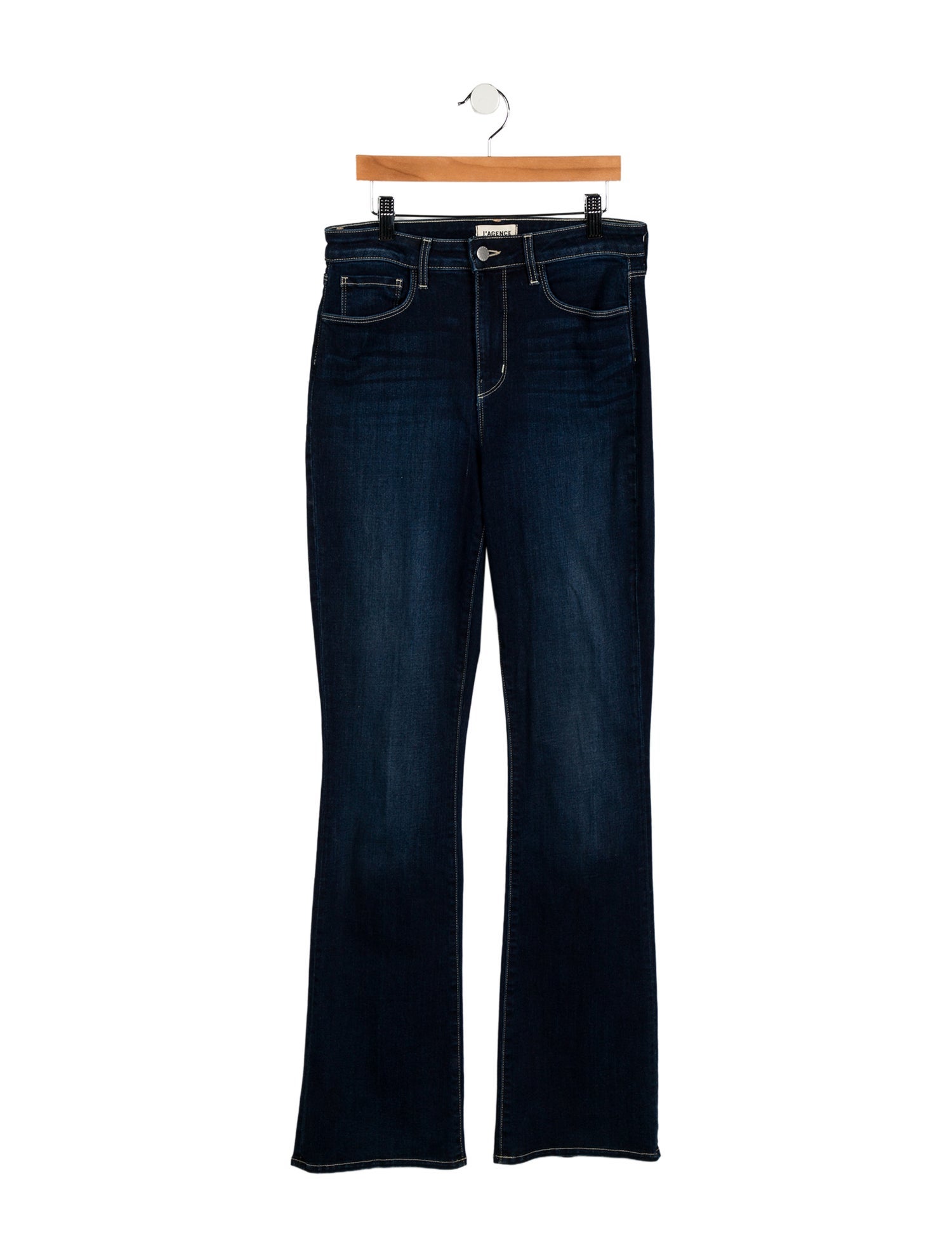 L'Agence Low-Rise Straight Leg Jeans