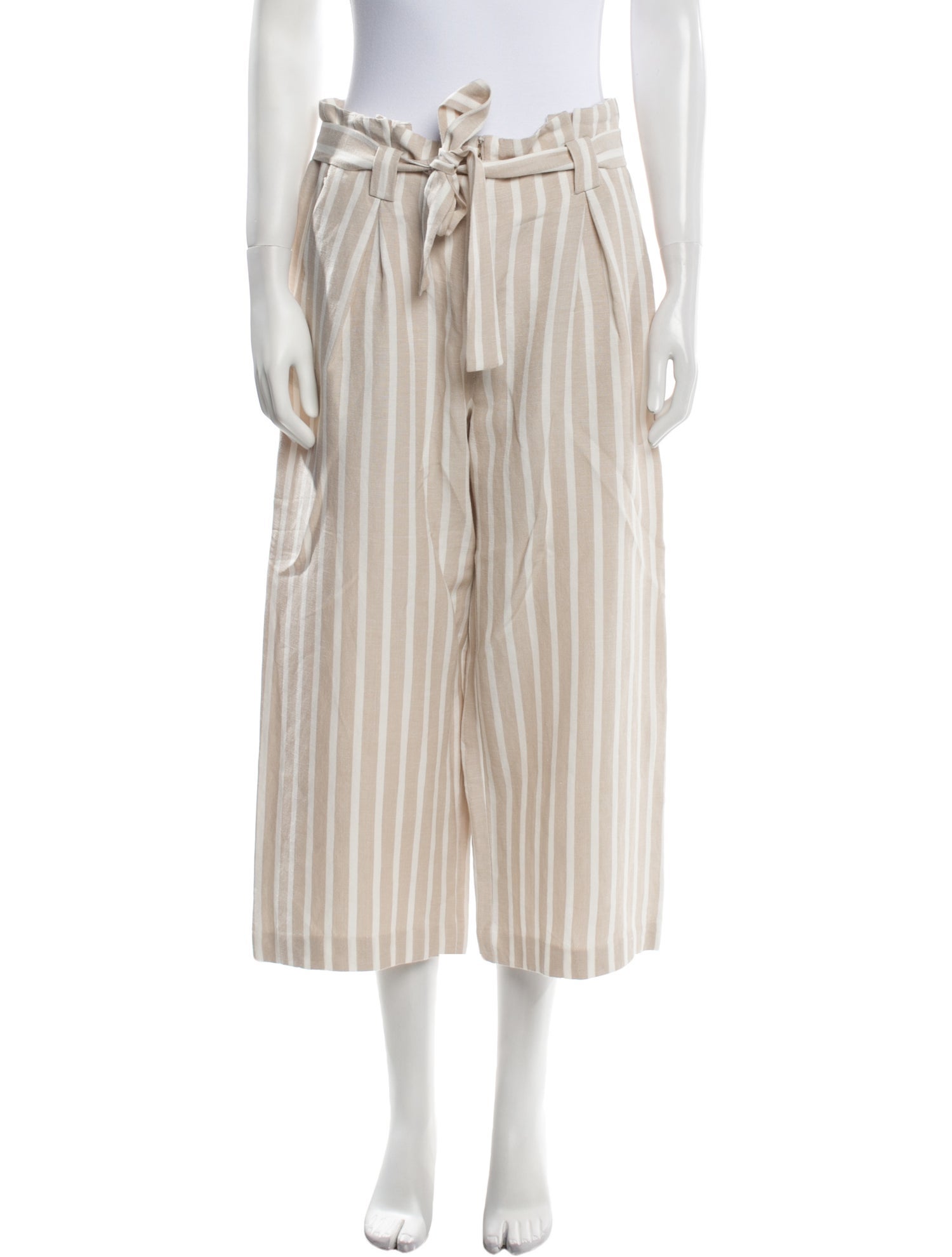 L'Agence Striped Wide Leg Pants