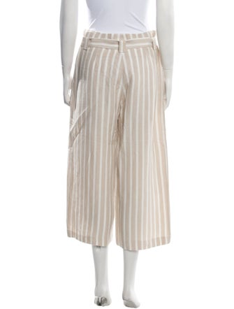 L'Agence Striped Wide Leg Pants