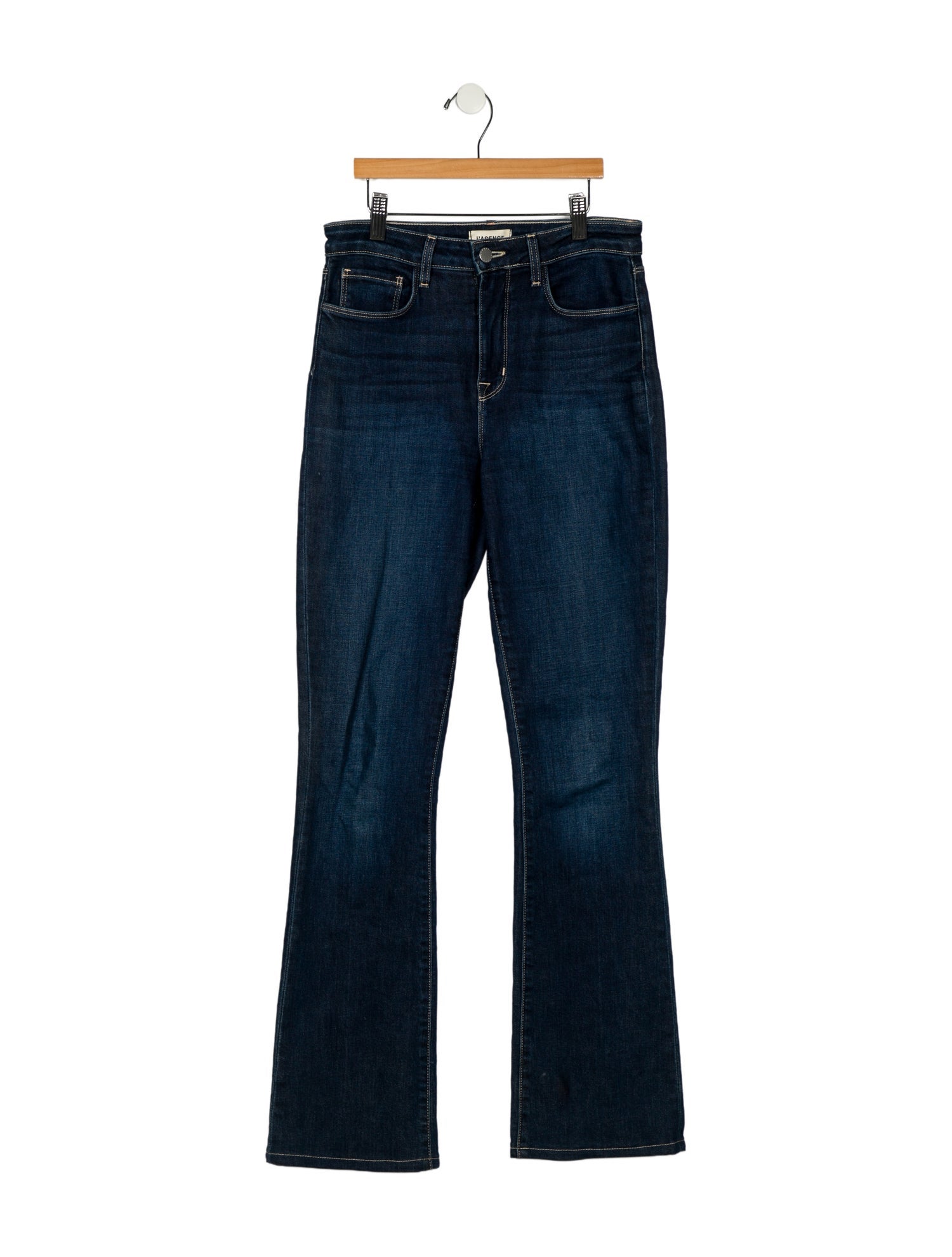 L'Agence Mid-Rise Straight Leg Jeans