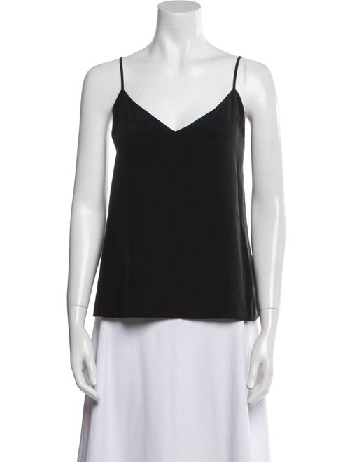 L'Agence Silk V-Neck Top