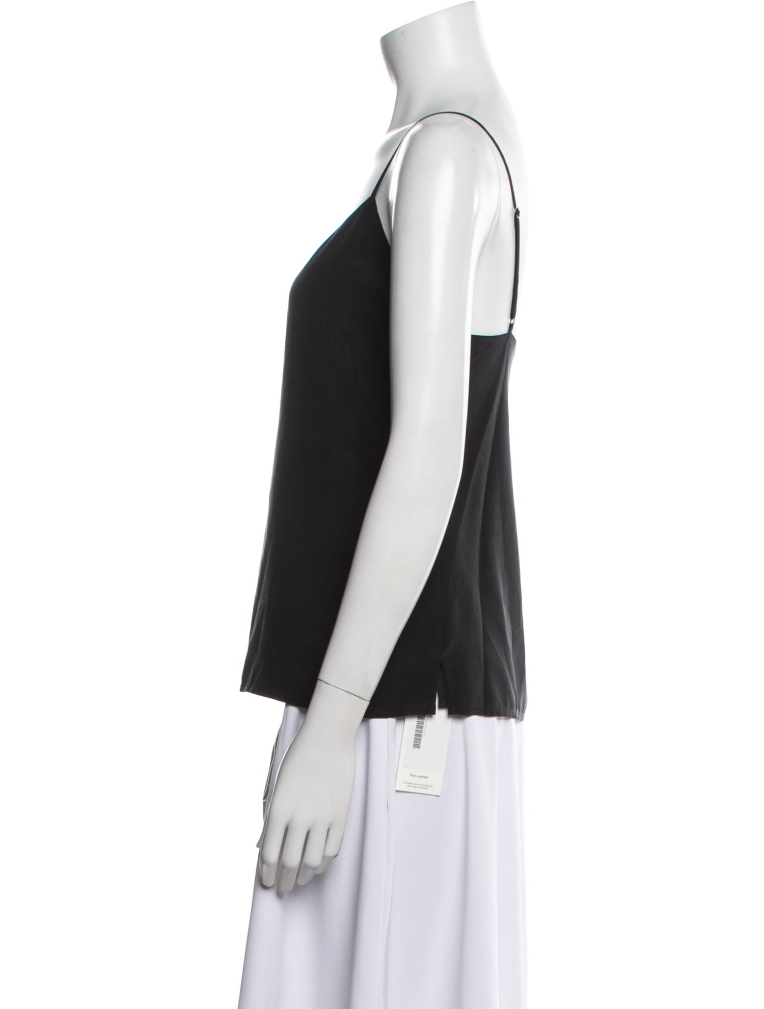 L'Agence Silk V-Neck Top