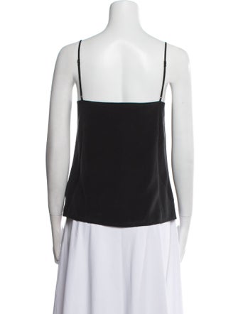 L'Agence Silk V-Neck Top
