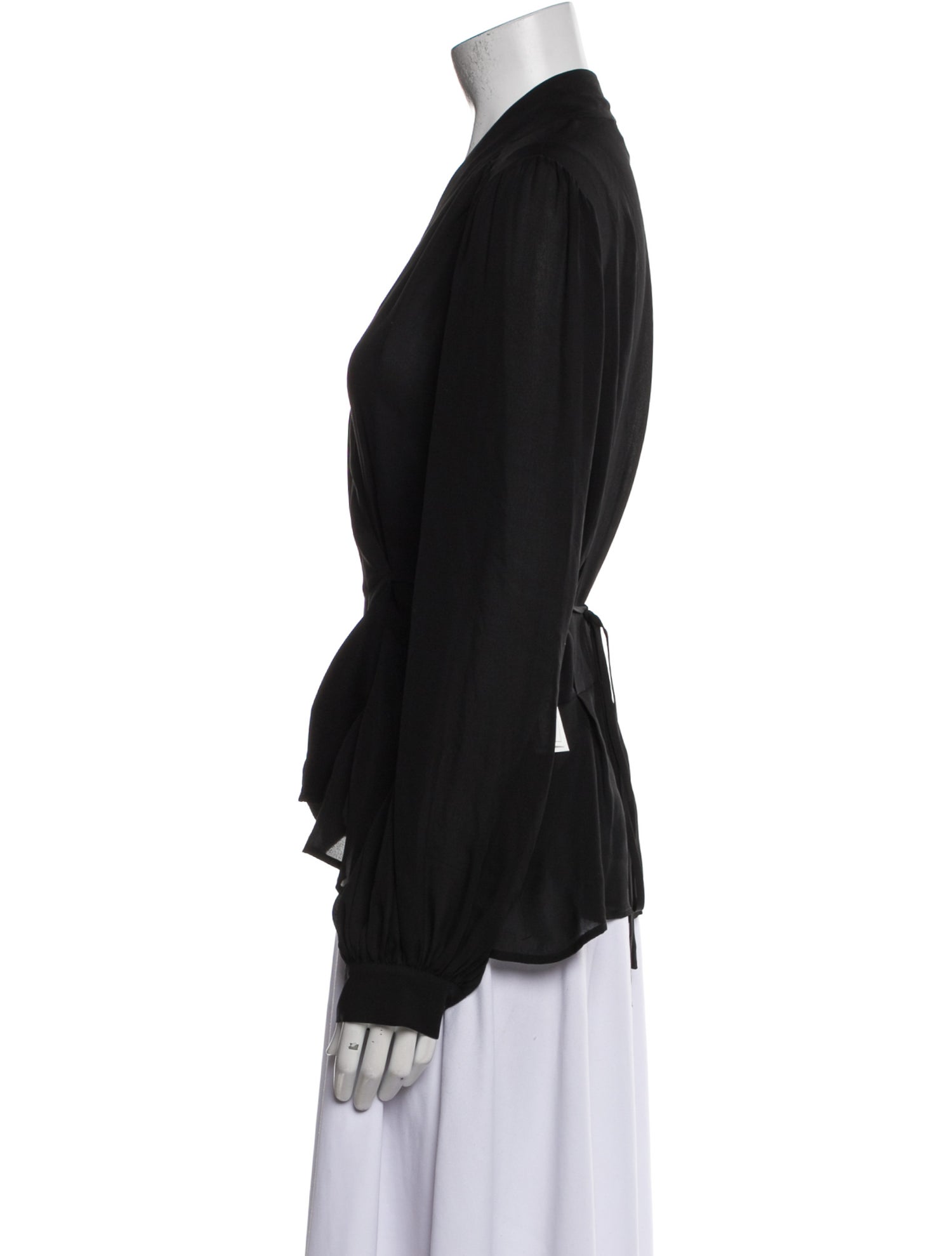 L'Agence Silk V-Neck Blouse w/ Tags