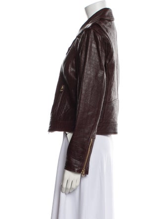 L'Agence Leather Biker Jacket