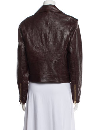 L'Agence Leather Biker Jacket