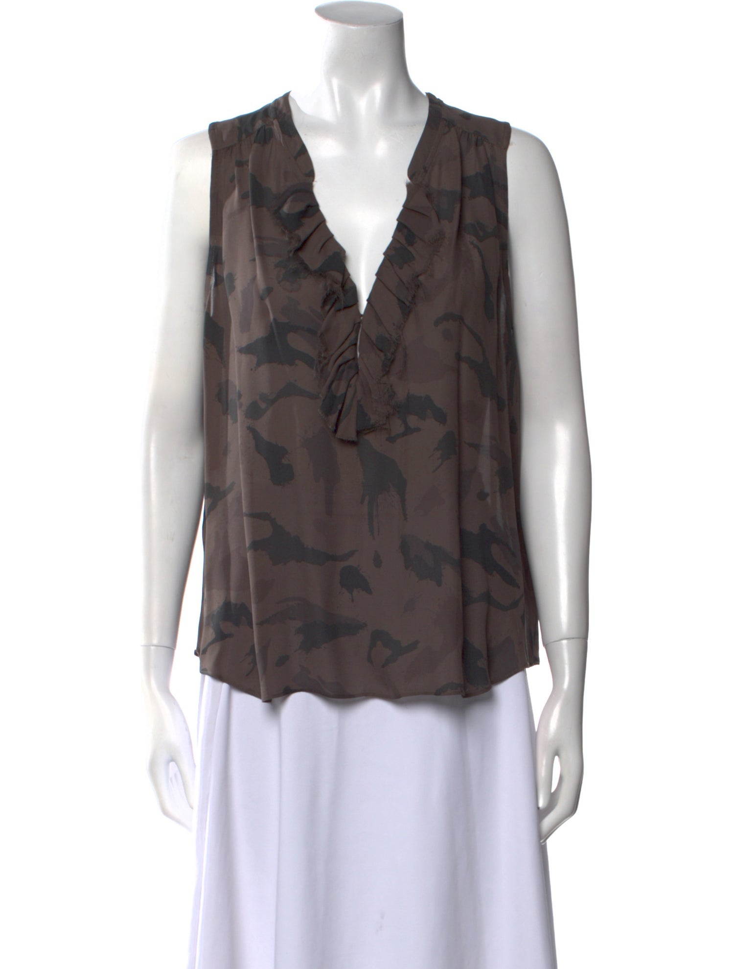 L'Agence Silk Printed Blouse