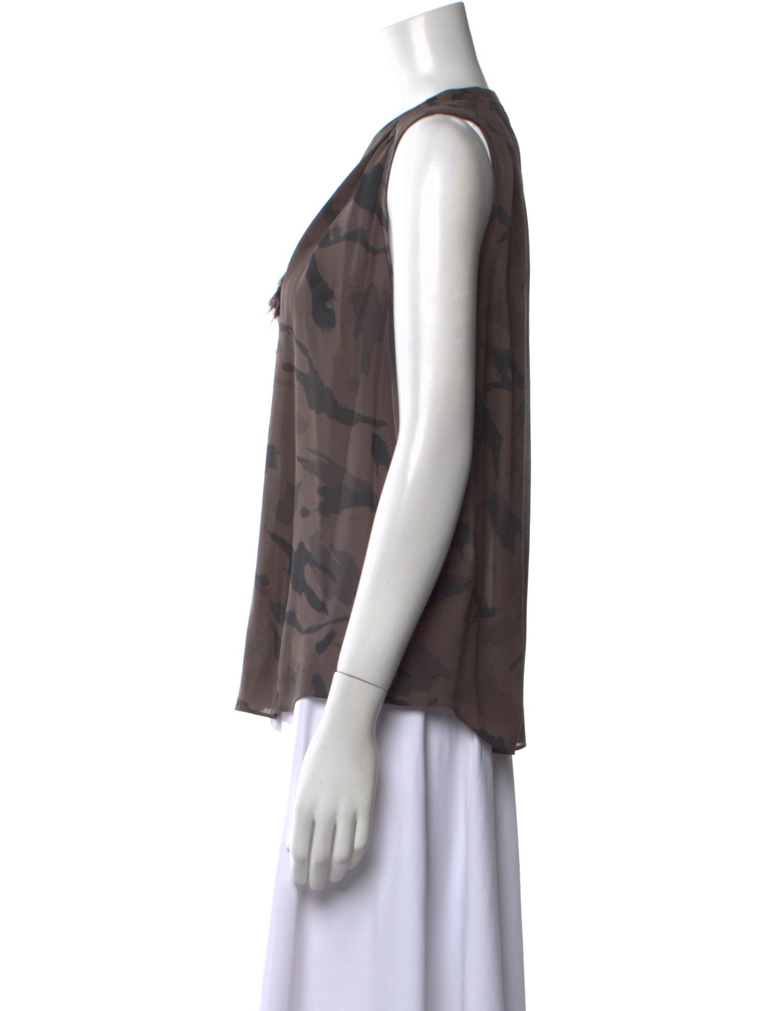 L'Agence Silk Printed Blouse