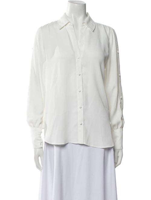 L'Agence Long Sleeve Button-Up Top