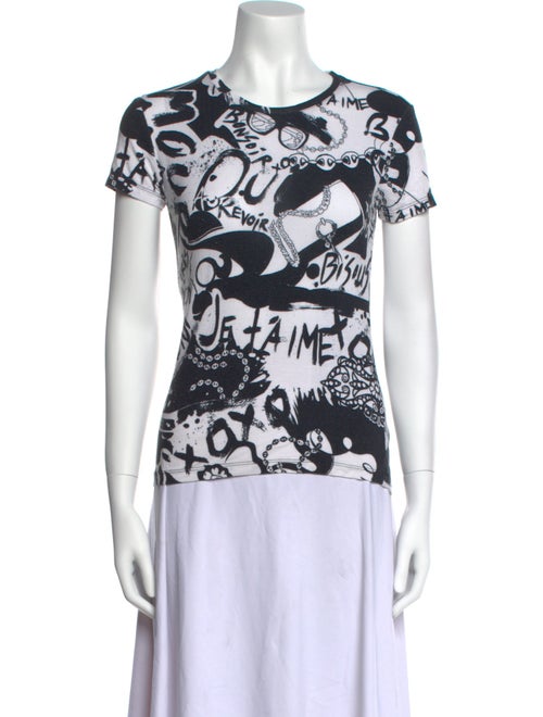 L'Agence Printed Crew Neck T-Shirt