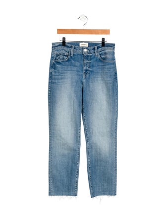 L'Agence Mid-Rise Straight Leg Jeans